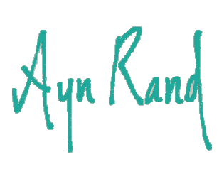 Ayn Rand's Signature